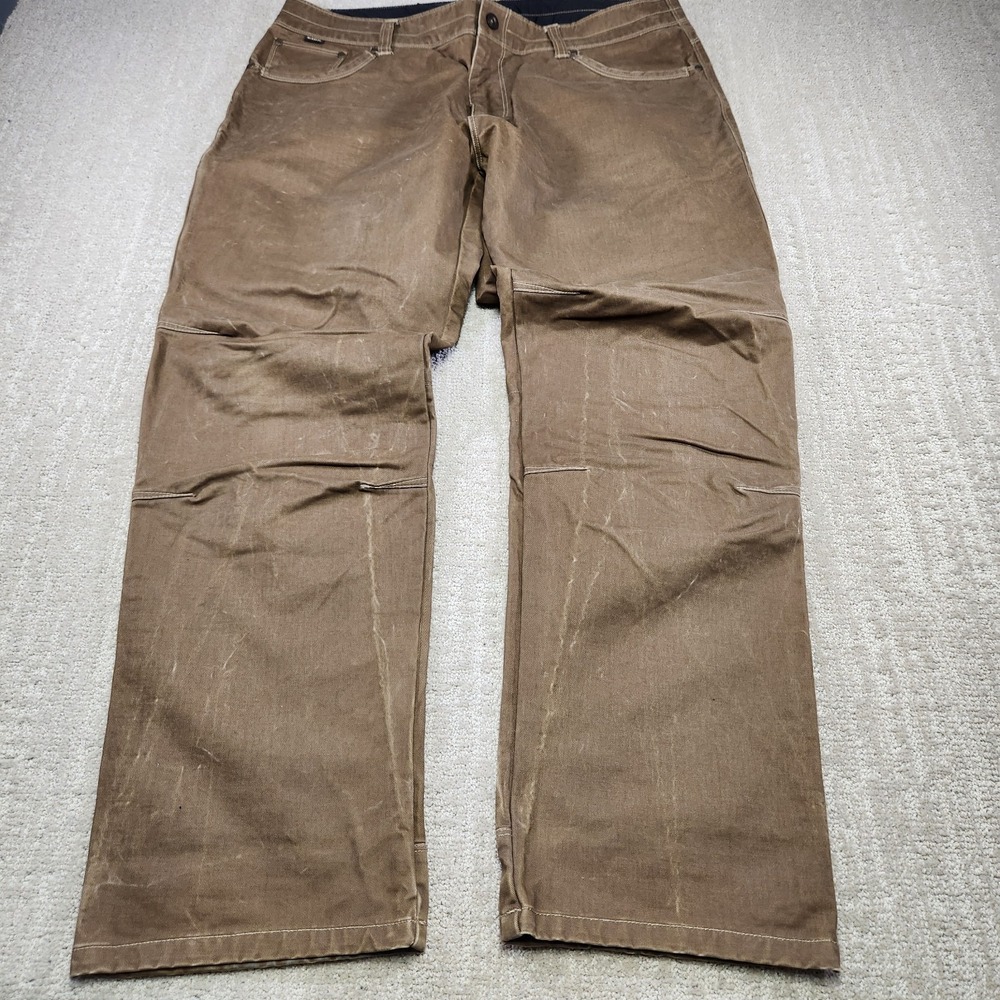 Kuhl Pants Men 38x32 Rydr Heavyweight Vintage Patina Dye Hiking Outdoor Brown